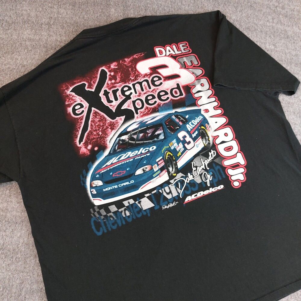 VTG Competitors View NASCAR Dale Earnhardt Jr Extreme Speed Black T Shirt Sz 2XL
